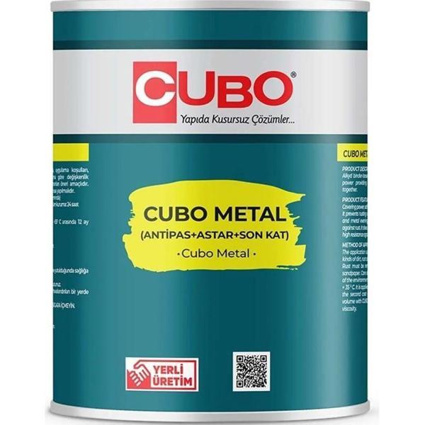 Cubo Metal Pas Boyası Siyah 0,75 Litre - Image 1