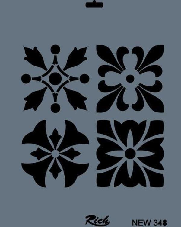 Rich New Seri N-348 Stencil 35x25 cm - Image 1