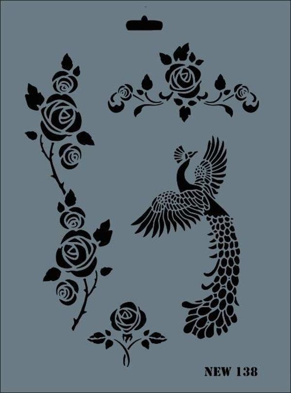 Rich New Seri N-138 Stencil 35x25 cm - Image 1
