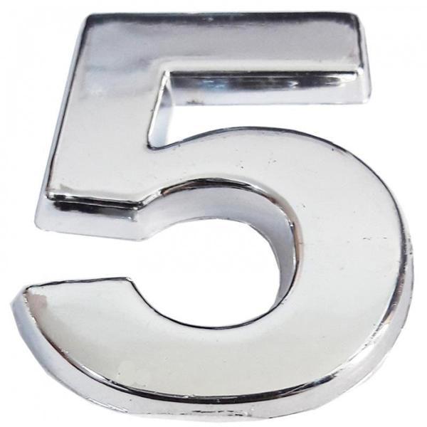 Cemax Krom Yapışkanlı 5 Rakamı 5 cm - Image 1