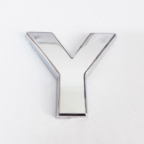 Cemax Y Harfi  3,75 cm Krom Yapışkanlı - Image 1