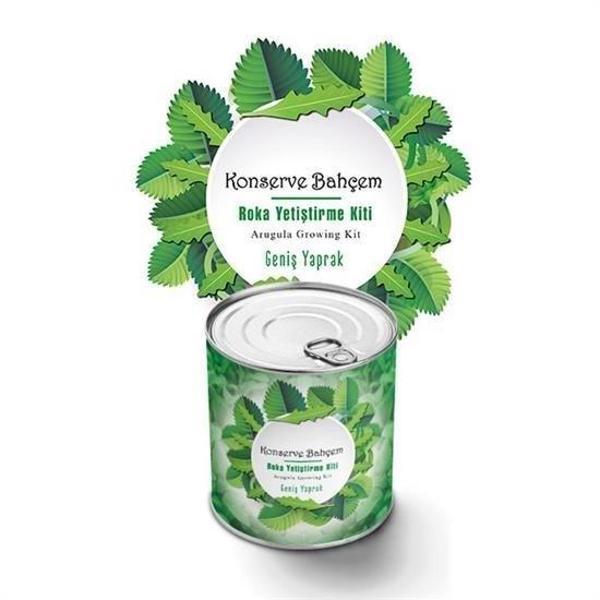BUFFER® Konserve Bahçem Evde Konservede İri Yapraklı Roka Yetiştirme Kiti - Image 1