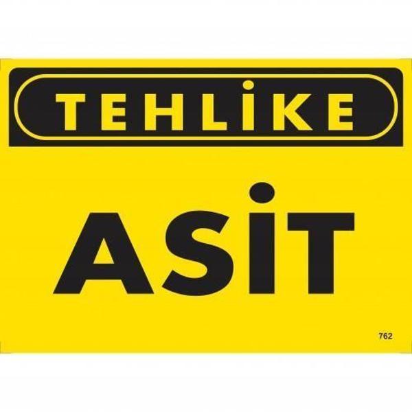 Tehlike Asit Uyarı Levhası 25x35 KOD:762 - Image 1