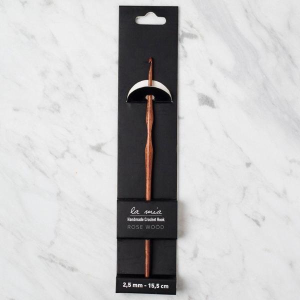 La Mia Rosewood 2.5 mm 15.5 cm Ahşap Yün Tığ - Image 1