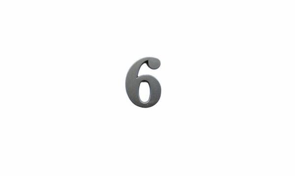 Cemax İtalik 6 Rakamı 5 cm Saten Yapışkanlı - Image 1