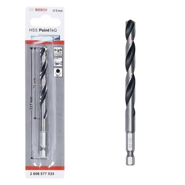 Bosch Pointteq Altıgen Şaftlı Hss Matkap Ucu 8 mm - Image 1