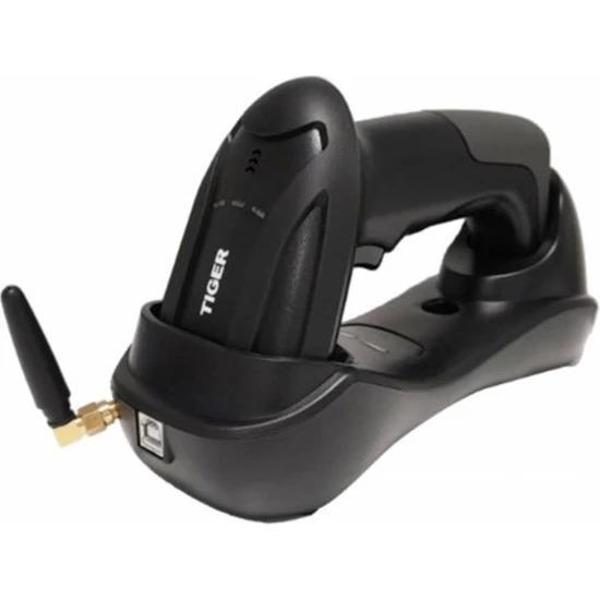 TIGER LS41 1D CCD El Tipi Kablosuz-Usb Kablosuz Barkod Okuyucu + Cradle - Image 1