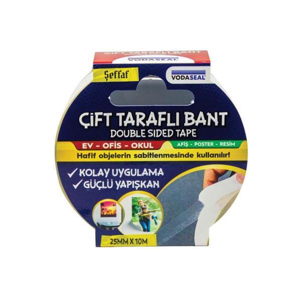 Vodaseal Çift Taraflı Filmik Bant 25 mm 10 Metre - Image 1