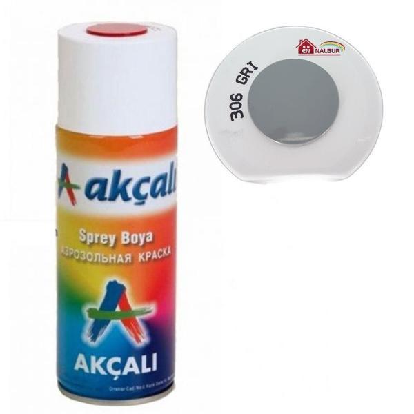 Akçalı Sprey Boya 400 ml 306 Gri - Image 1