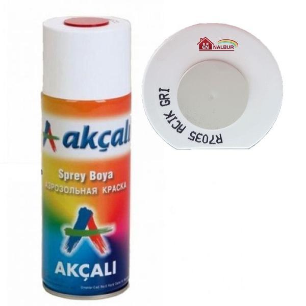 Akçalı Sprey Boya 400 ml 7035 Açık Gri - Image 1