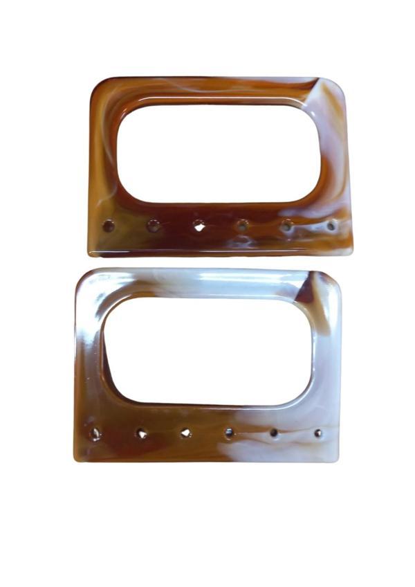 Çanta Sapı Akrilik Kare Delikli 12 cm - Image 1