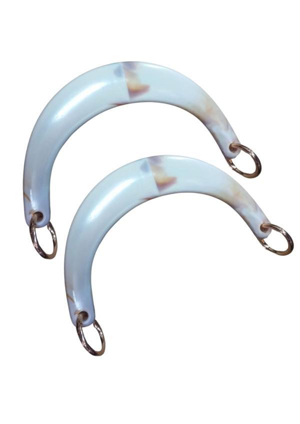 Çanta Sapı Ay Model Beyaz 17 cm - Image 1