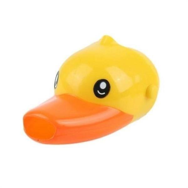BUFFER® Çocuklar İçin Eğitici ve Güvenli Musluk Uzatıcı Genişletici Başlık Aparatı Ördek Figürlü - Image 1