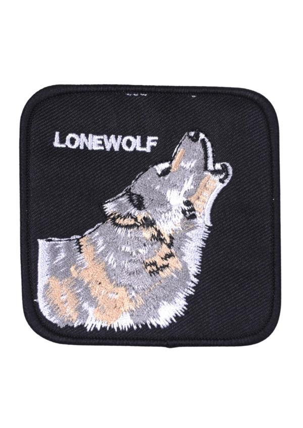 Aplike Ütü İle Yapışan Siyah Kurt Arma 6x4 cm - Image 1