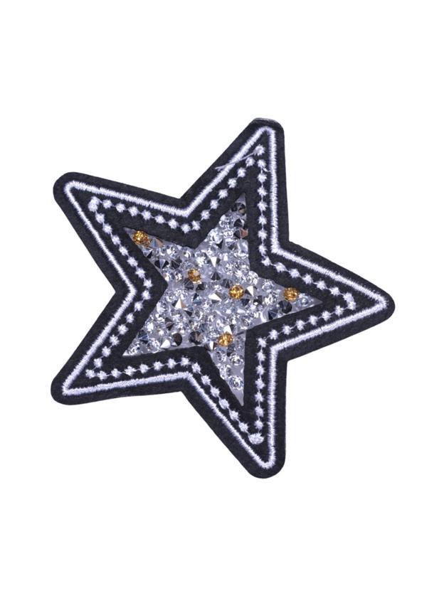 Aplike Ütü İle Yapışan Taşlı Yıldız Arma 5 cm - Image 1