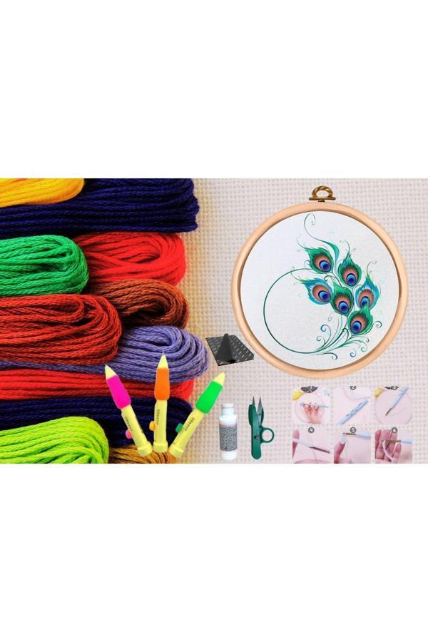 Punch Seti Nakış Seti Kasnaklı Kendin Yap Seti Seri 15 - Image 1