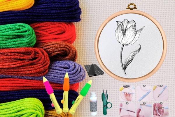 Punch Seti Nakış Seti Kasnaklı Kendin Yap Seti Seri 27 - Image 1