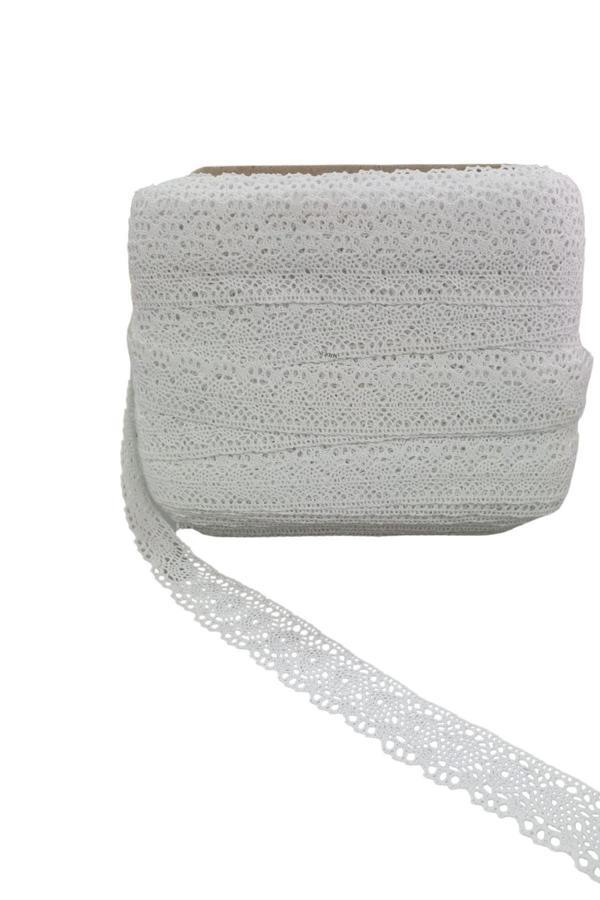 Kopanaki Dantel en 4 cm Beyaz 5 Metre - Image 1