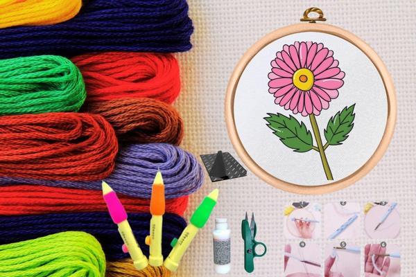 Punch Seti Nakış Seti Kasnaklı Kendin Yap Seti Seri 35 - Image 1