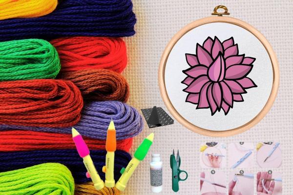 Punch Seti Nakış Seti Kasnaklı Kendin Yap Seti Seri 37 - Image 1