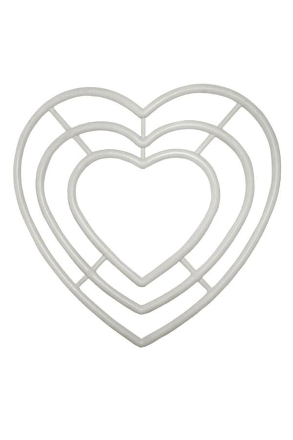 Kalp Makrome Halkası 3'lü 20 cm - Image 1