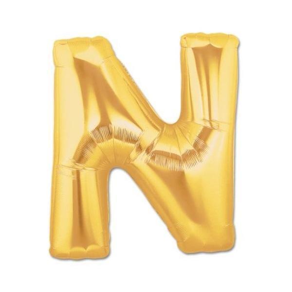 Altın Sarısı Folyo Harf Balon 1 Metre - Image 1