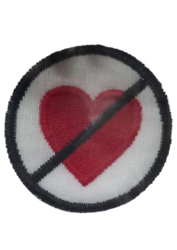 Aplike Ütü İle Yapışan Kalp Girilmez Arma 3 cm - Image 1