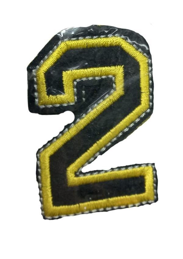 Aplike Ütü İle Yapışan 2 Rakamı Arma 2x4 cm - Image 1