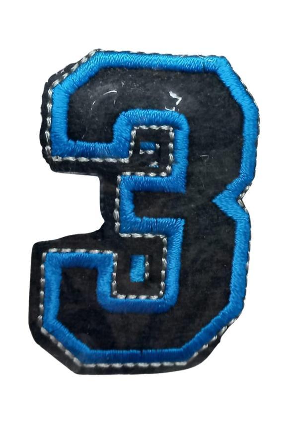 Aplike Ütü İle Yapışan 3 Rakamı  Arma 2,5x4 cm - Image 1