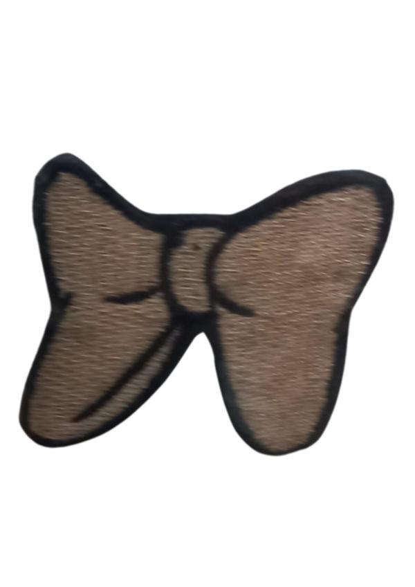 Aplike Ütü İle Yapışan Küçük Kelebek Kahverengi Arma 3x2 cm - Image 1