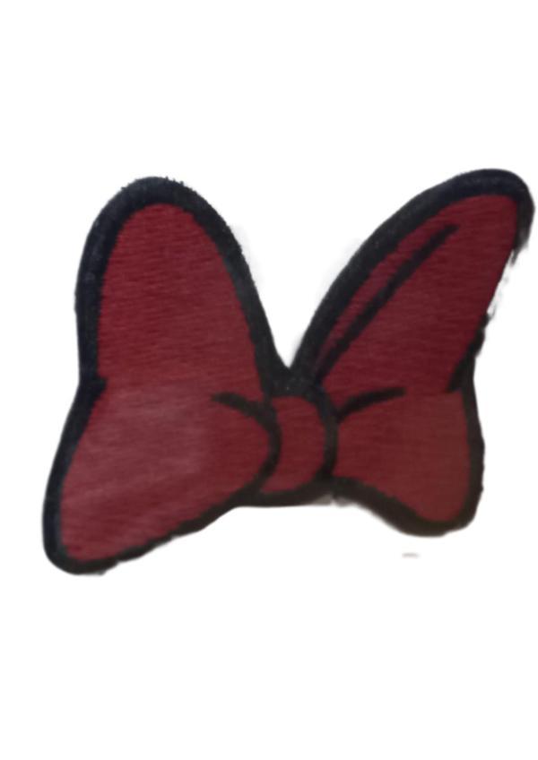 Aplike Ütü İle Yapışan Küçük Kelebek Kırmızı Arma 3x2 cm - Image 1