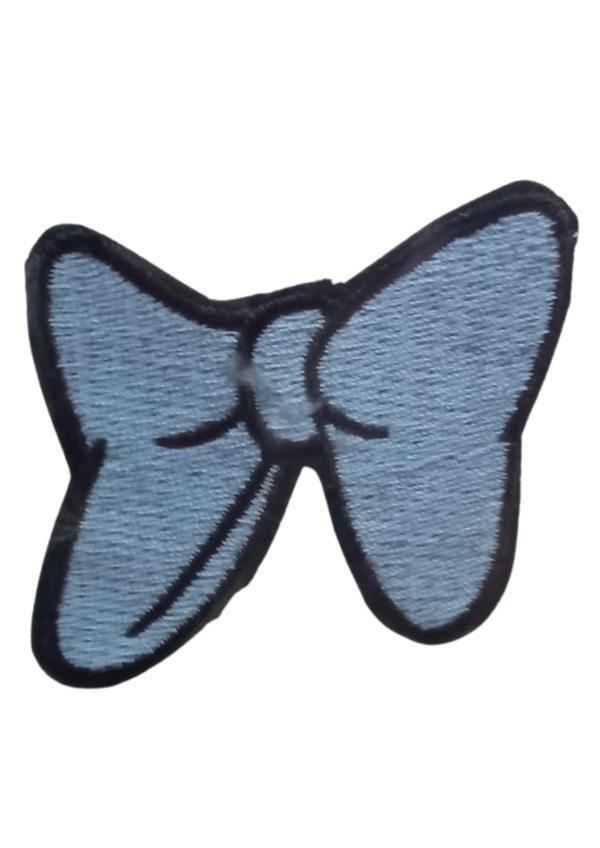 Aplike Ütü İle Yapışan Küçük Kelebek Mavi Arma 2x3 cm - Image 1