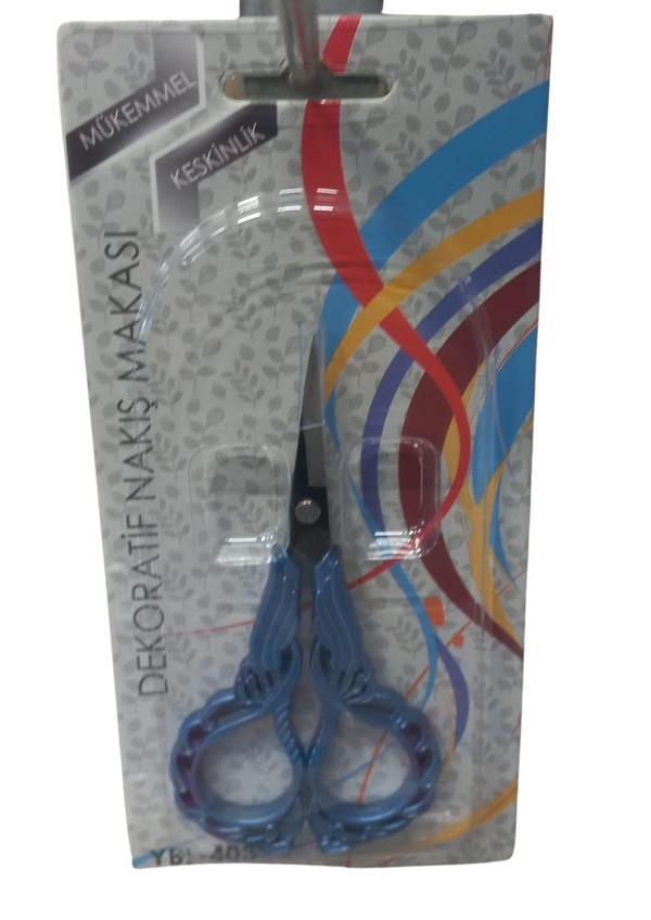Nakış Makası Dekoratif Mavi YBL-403 Model 16 - Image 1