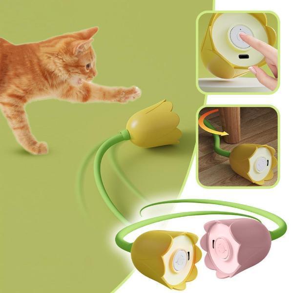Hareketli Çiçek Kedi Oyuncağı - Image 1