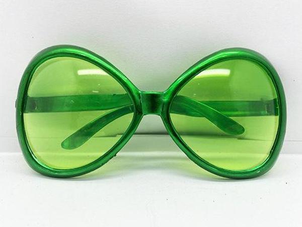 Yeşil Renk Yeşilçam Nostalji 80li Yıllar 90lı Yıllar Parti Gözlüğü  7x16 cm - Image 1