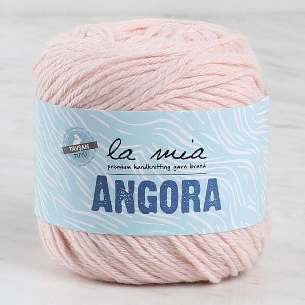 La Mia Angora Pudra Pembe El Örgü İpi - L185 - 34012 - Image 1