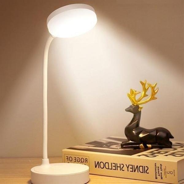 BUFFER® Yuvarlak USBli Dokunmatik 3 Kademeli 360 Derece  Özel Göz Korumalı Led Lityum Masa Lambası - Image 1