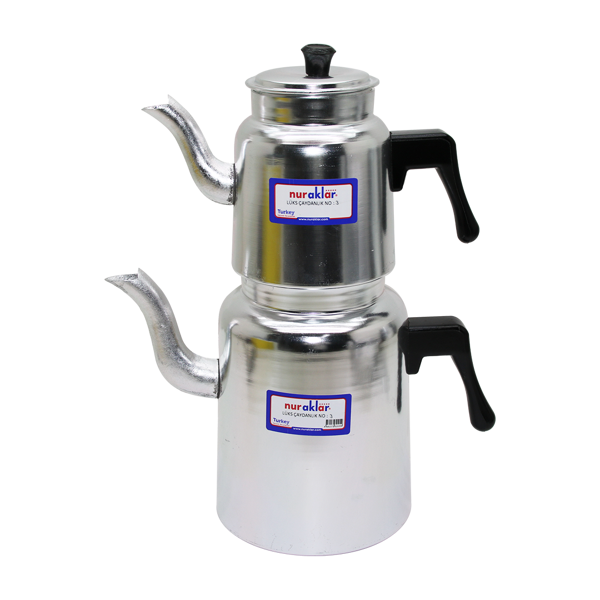 NO-3 LÜKS ALÜMİNYUM ÇAYDANLIK TAKIMI (5250) - Image 1