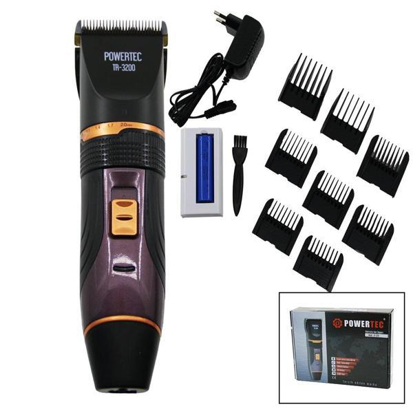 SAÇ SAKAL KESME TRAŞ MAKİNE ÇİFT BATARYA - TARAK AYARI - FİŞ ŞARJLI - 2 KADEME HIZ TR-3200 (5250) - Image 1