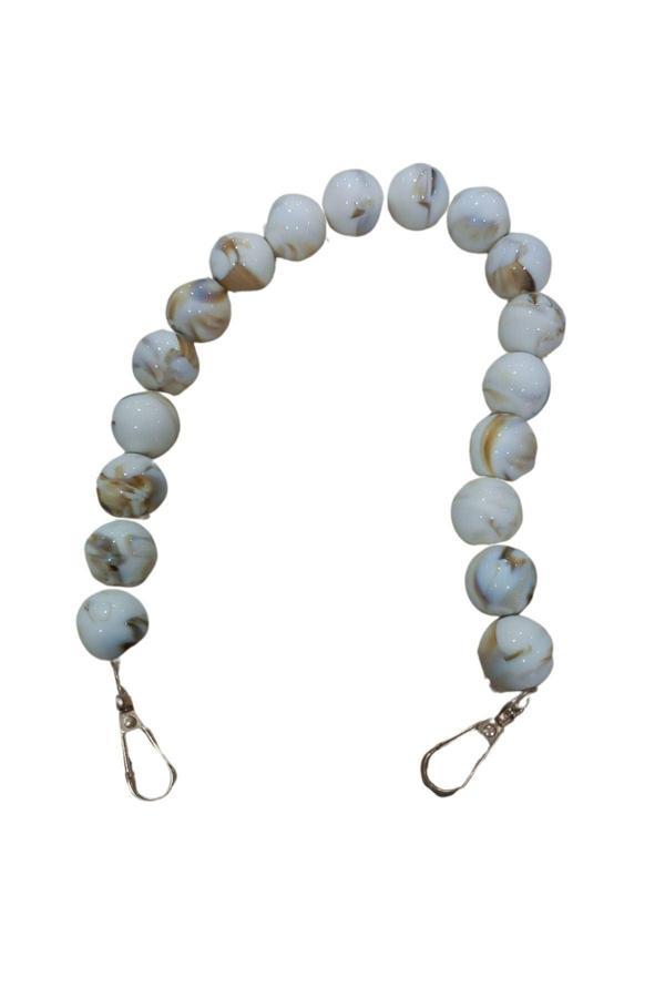 Çanta Askısı 40 cm Akrilik Yuvarlak Krem - Image 1