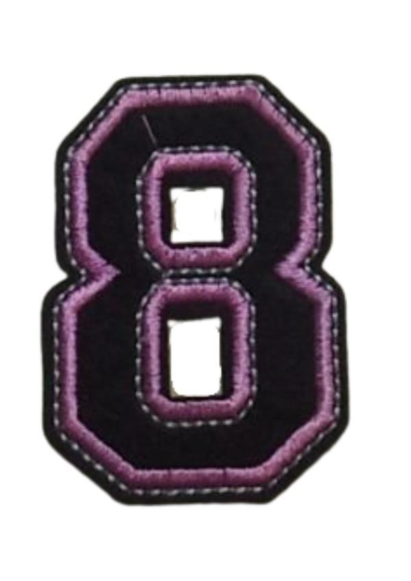 Aplike Ütü İle Yapışan 8  Rakamı  Arma 3x4 cm - Image 1