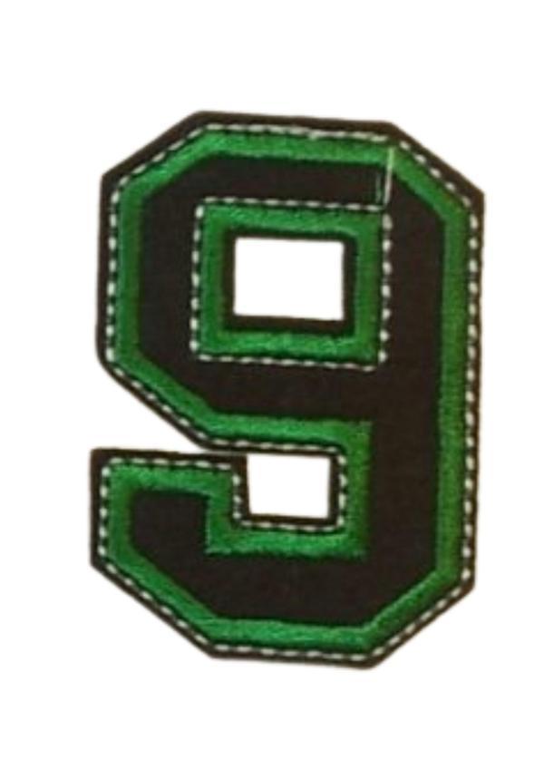 Aplike Ütü İle Yapışan 9  Rakamı Arma 4x5 cm - Image 1