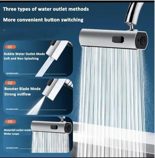 360 Derece Döner Musluk Başlığı - Image 1