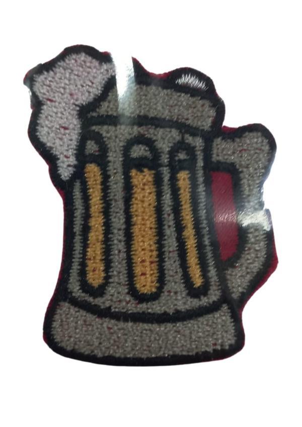 Aplike Ütü İle Yapışan Bira Bardağı Arma 3x3 cm - Image 1