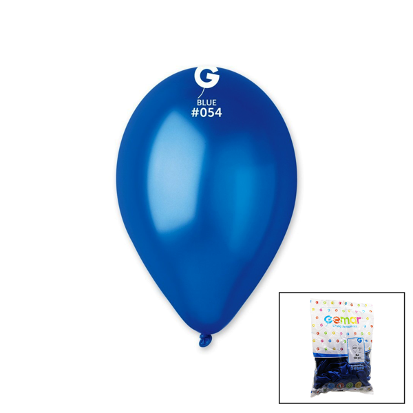 GM-110-36-54 METALİK - MAVİ BALON 11'' - 28CM - 100 PARÇA (5250) - Image 1