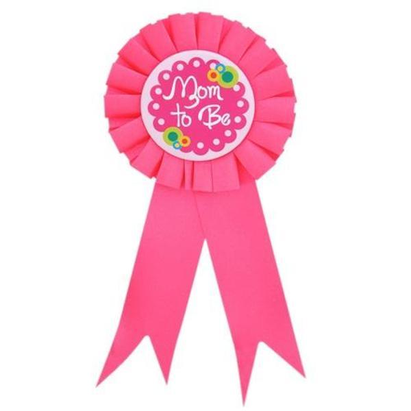 Mom To Be Yazılı Rozet Pembe Renk  - Image 1