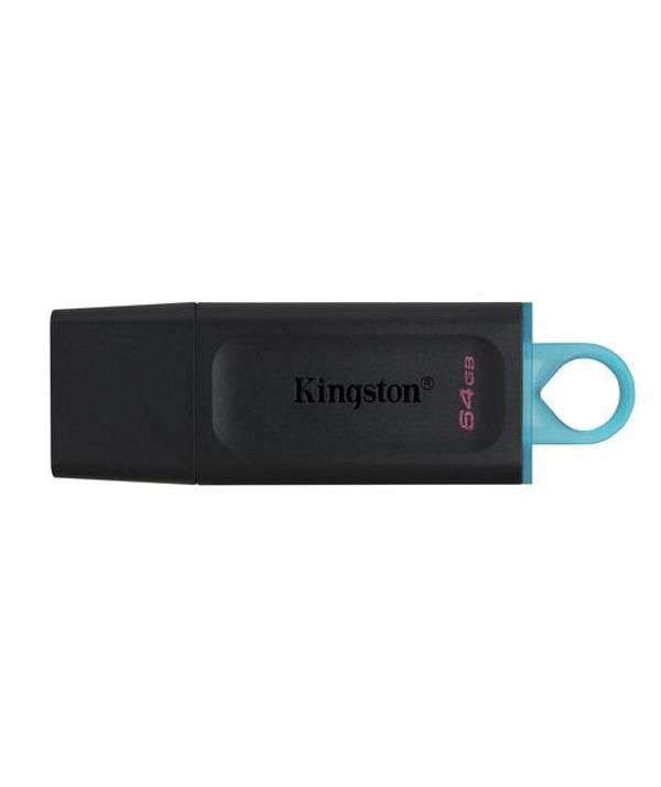 Kingston 64GB USB 3.2 Exodia DataTraveler Exodia (Black + Teal) - Image 1