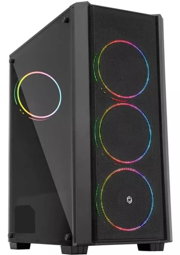 FRISBY FC-9415G 500W SIYAH DOUBLE SLIM RING FAN MESH KASA - Image 1