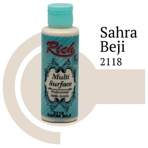 Rich Multi Surface 2118 Sahra Beji Akrilik Boya 120 cc - Image 1
