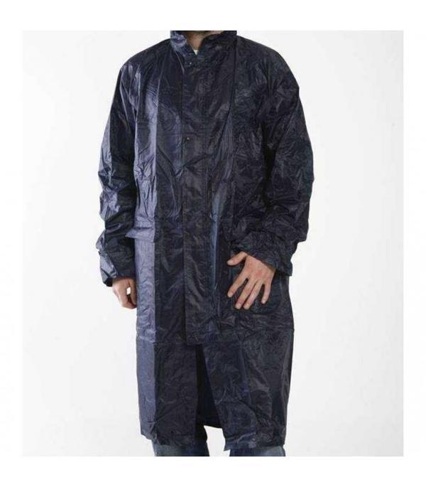 Kapüşonlu Lacivert PVC Yağmurluk XXL - Image 1